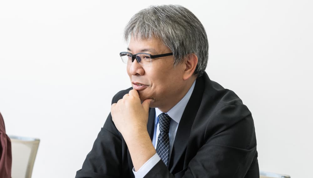 A Kirin Beer team member during the interview