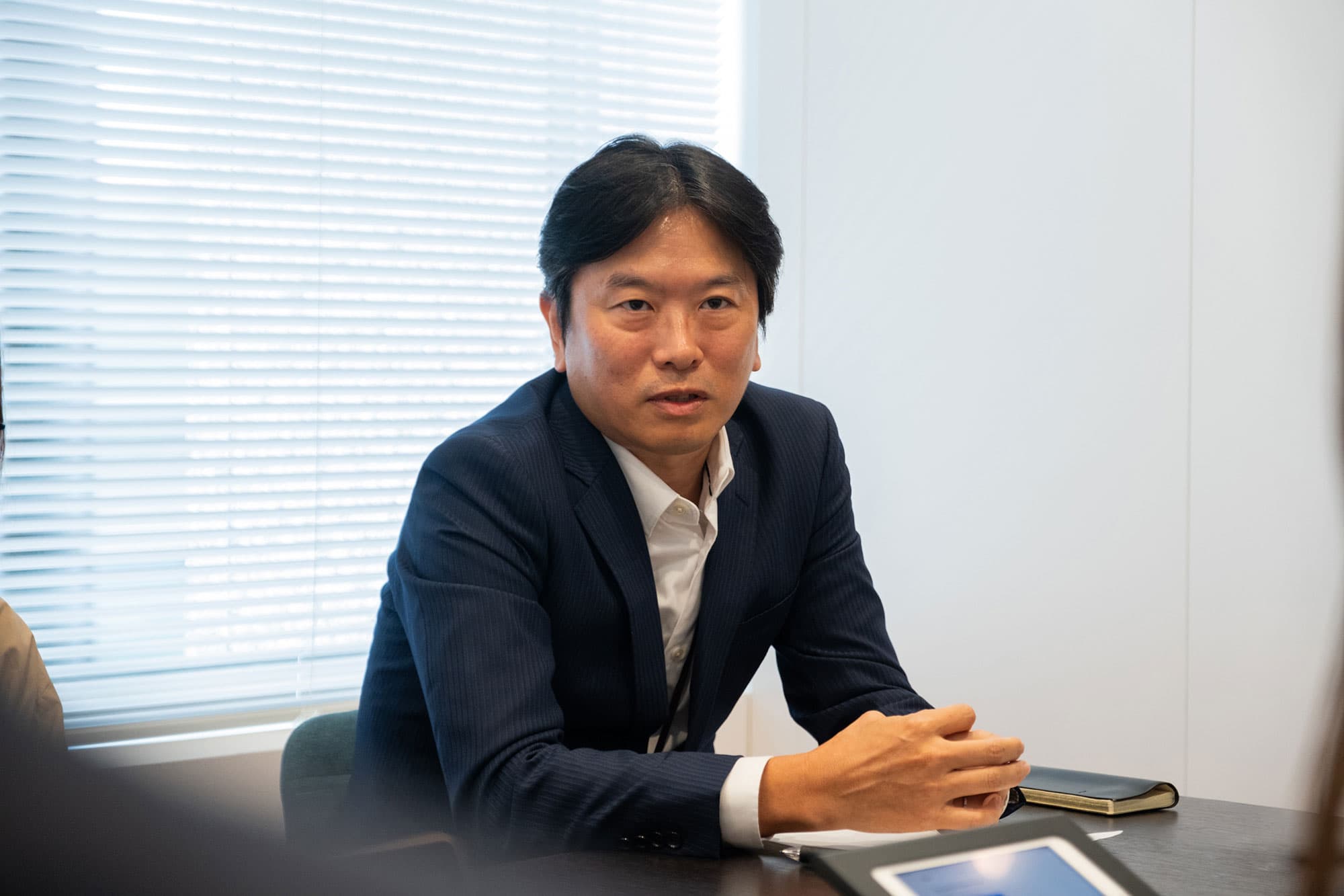 A Rakuten Bank team member during the interview
